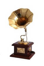 Messing Grammophon Prunkstück