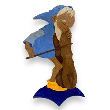 1930er Musik-Holzbild von